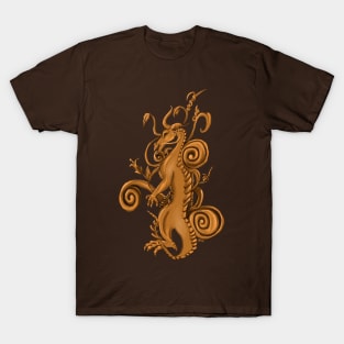 Ornate Golden Dragon T-Shirt